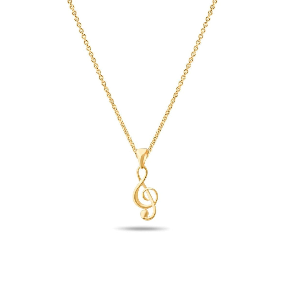 Kolié 14ct Solid Gold Musical Note Pendant - Pendant Only - Kolié