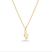 Kolié 14ct Solid Gold Musical Note Pendant - Pendant Only - Kolié