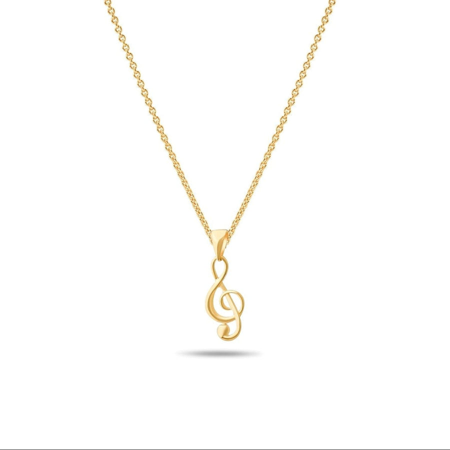 Kolié 14ct Solid Gold Musical Note Pendant - Pendant Only - Kolié