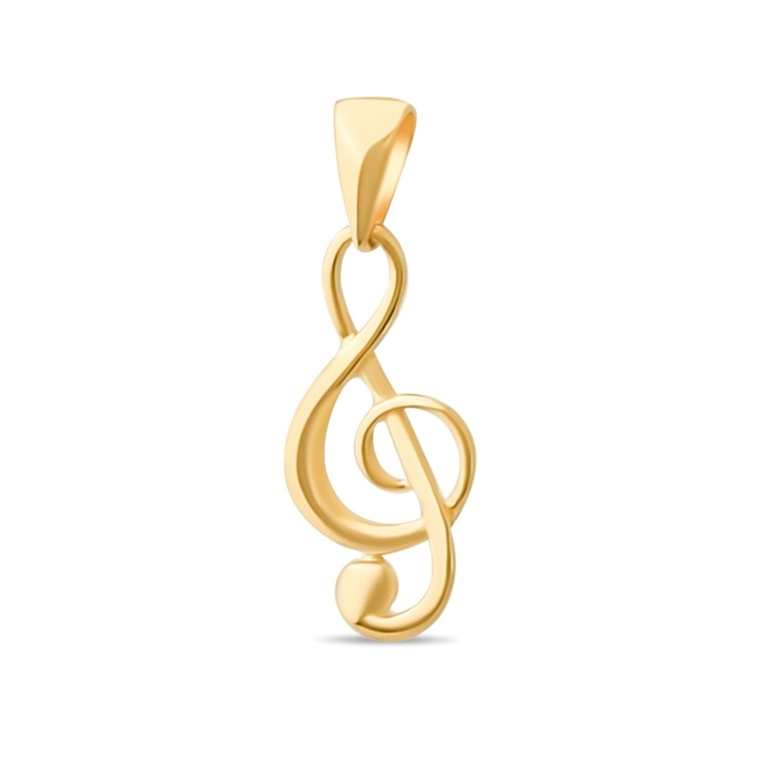 Kolié 14ct Solid Gold Musical Note Pendant - Pendant Only - Kolié