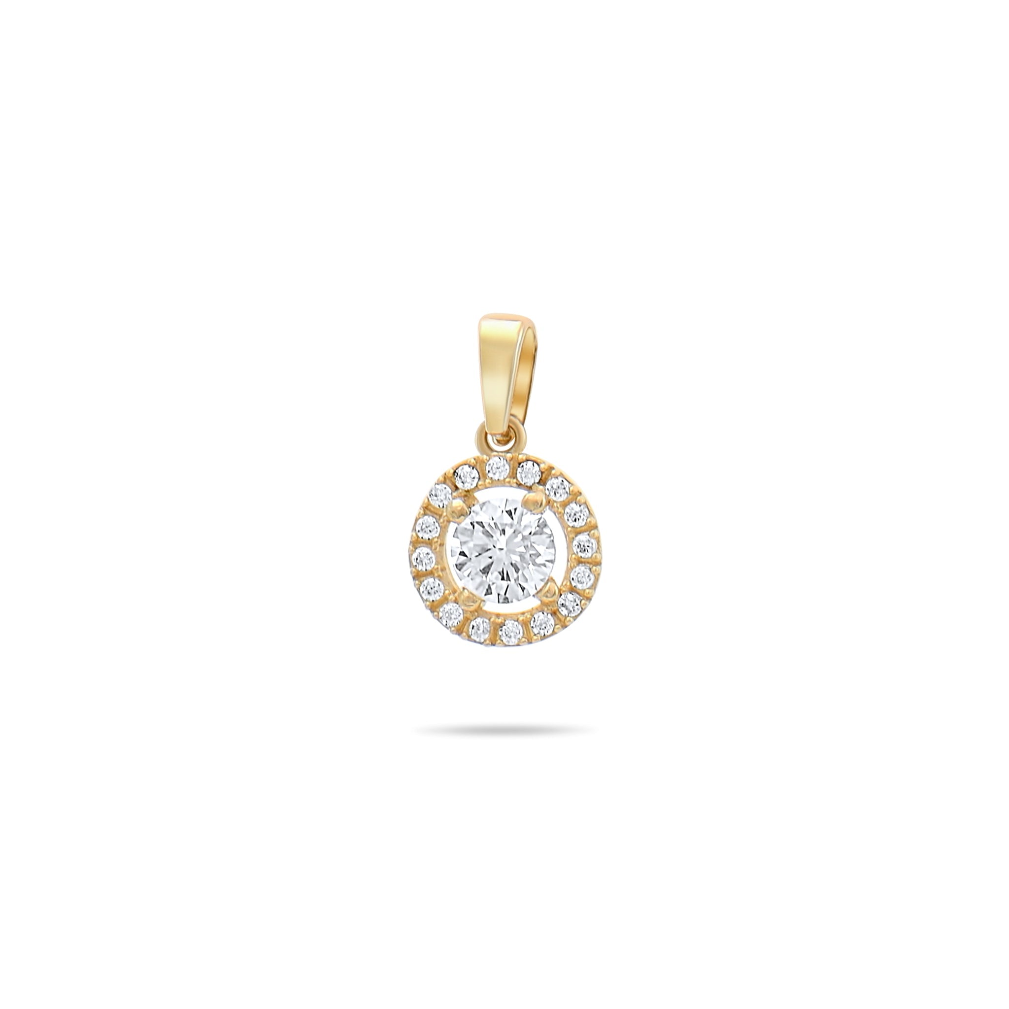 Kolié 9ct Gold Celestial Halo Pendant - Radiance in Harmony - Pendant Only - Kolié