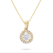 Kolié 9ct Gold Celestial Halo Pendant - Radiance in Harmony - Pendant Only - Kolié