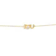 Kolié 9ct Gold "Love" Bracelet - Elegant Romance - Kolié