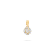Kolié 9ct Gold Round Zirconia Pendant - A Sparkle of Sophistication - Pendant Only - Kolié
