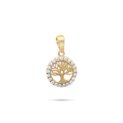 Kolié 9ct Gold Tree of Life Pendant with Zirconia - An Ode to Continuity and Growth - Pendant Only - Kolié