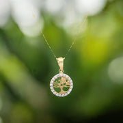 Kolié 9ct Gold Tree of Life Pendant with Zirconia - An Ode to Continuity and Growth - Pendant Only - Kolié