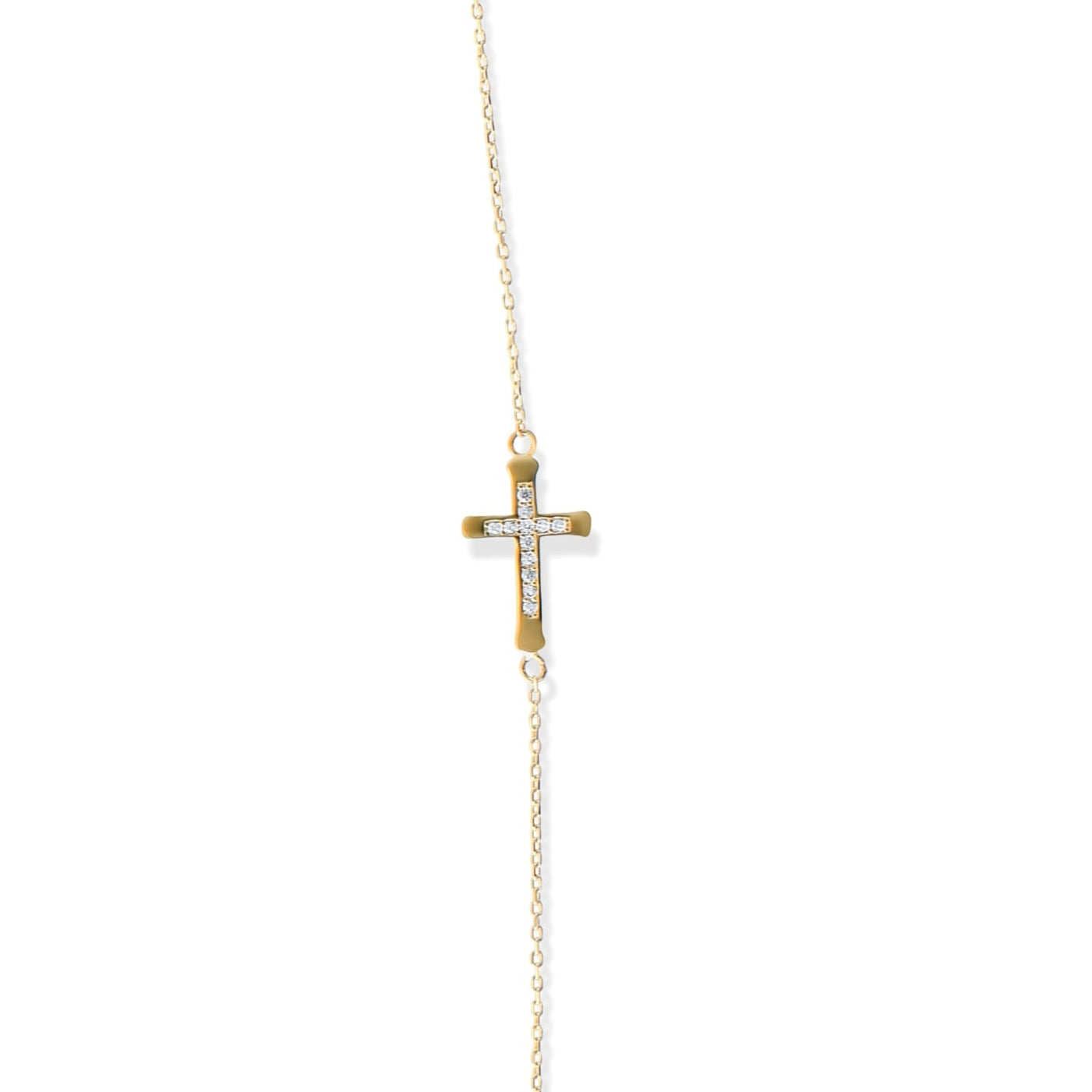 Kolié 9ct Solid Gold Cross Bracelet - Faith Meets Fashion - Kolié