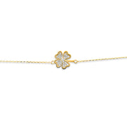 Kolié 9ct Solid Gold Lucky Clover Bracelet - Fortuitous Elegance - Kolié