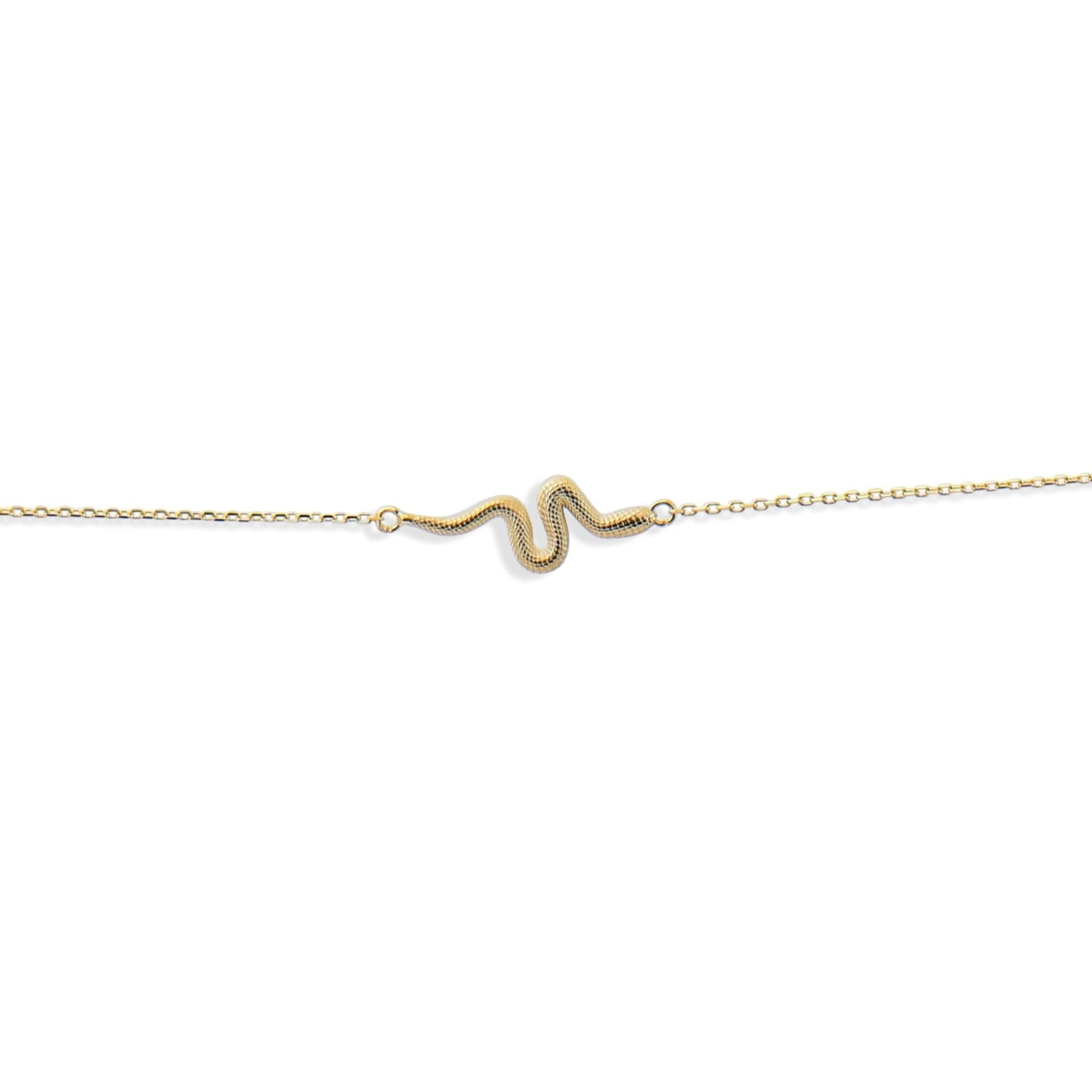 Kolié 9ct Solid Gold Snake Bracelet - Enigmatic Charm - Kolié