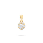 Kolié 9ct Yellow Gold Halo Pendant - The Quintessence of Radiance - Pendant Only - Kolié