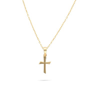 Kolié 9ct/14ct Yellow Gold Cross Pendant - Serene Elegance Meets Timeless Devotion - Pendant Only - Kolié
