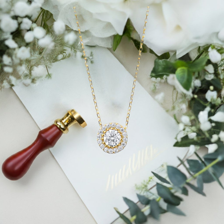 Kolié Gold Halo Necklace - A Circle of Light - Kolié