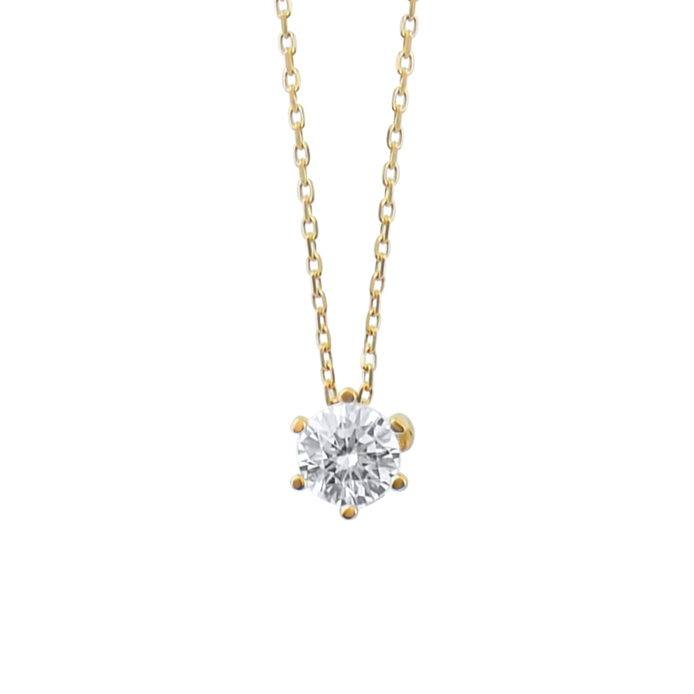 Kolié Gold Necklace with Cubic Zirconia - Timeless Elegance - Kolié