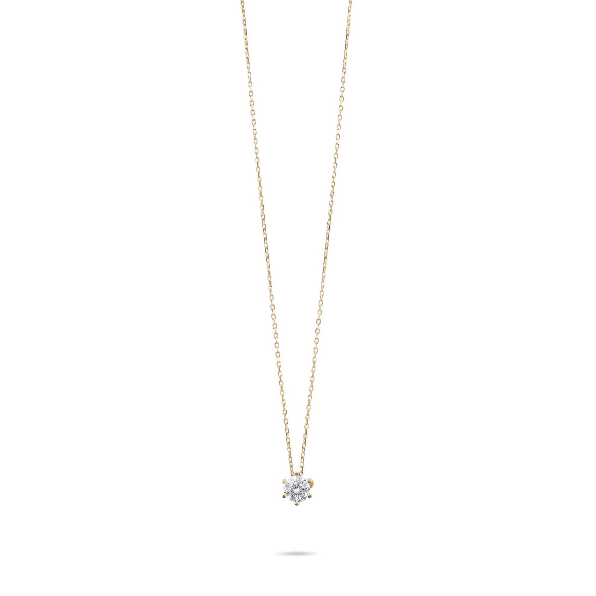Kolié Gold Necklace with Cubic Zirconia - Timeless Elegance - Kolié