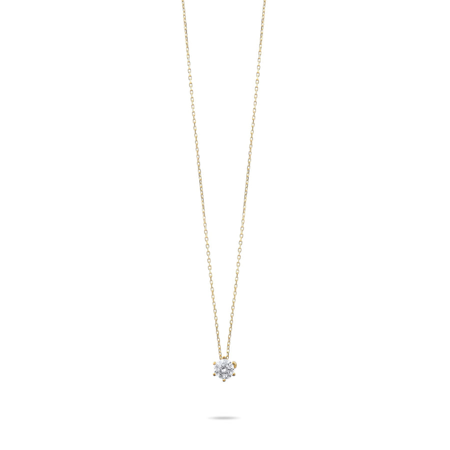 Kolié Gold Necklace with Cubic Zirconia - Timeless Elegance - Kolié