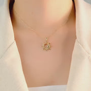 14ct Gold Sun and Moon Pendant – Pendant Only