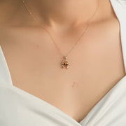 14ct Solid Gold Crab Pendant Necklace - Pendant Only