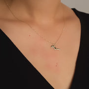 14ct Gold Swinging Girl Necklace