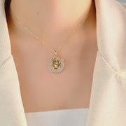 14ct Gold Horse and Horseshoe Pendant