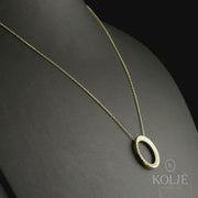 9ct Gold Elegant Circle Necklace