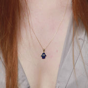 Hamsa Hand Evil Eye Pendant