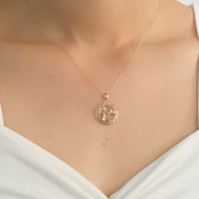 14ct Gold Virgo Zodiac Pendant – Pendant Only