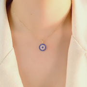 14ct Gold Evil Eye Pendant - Pendant Only