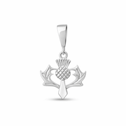 925 Silver Tiny Thistle Pendant Necklace
