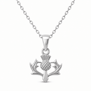 Solid Gold Tiny Thistle Pendant (9ct/14ct/18ct Gold Vermeil/925 Sterling Silver) – Pendant Only - Kolié Fine Jewellery
